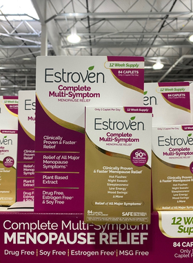 美国女士综合维生素84粒大豆异黄酮中老年女性补充营养ESTROVEN
