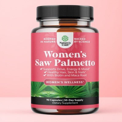 美国女士SAW胶囊DHT Blocker掉发脱发Palmetto for Women90粒植物