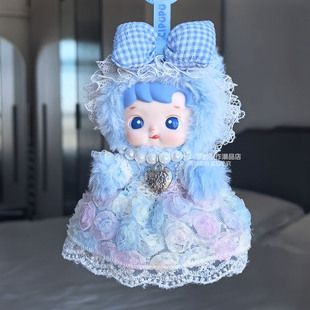 仅娃衣hacipupu小熊软糖蓝莓衣服蓝色可爱泡泡玛特玩偶套装连衣裙