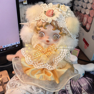 朝晖仅娃衣SP2.0光织园系列橙黄色衣服着替泡泡玛特毛绒公仔套装