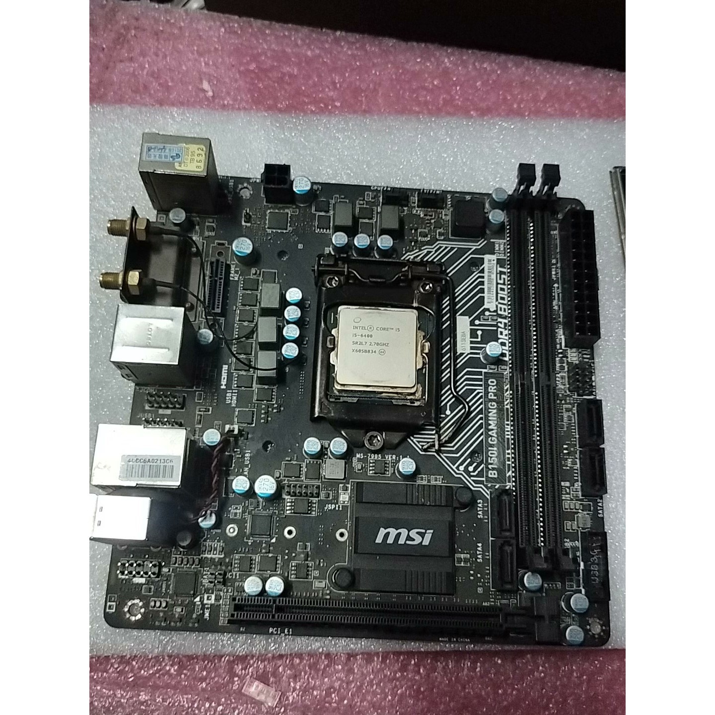【议价产品】微星b150i gaming pro主板.原装拆机.正常使用询价