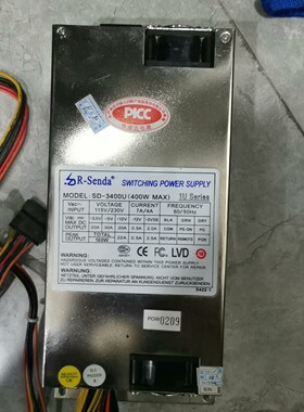 【议价】荣盛达SD-3400u,400wMAX,1u电源!SD-35