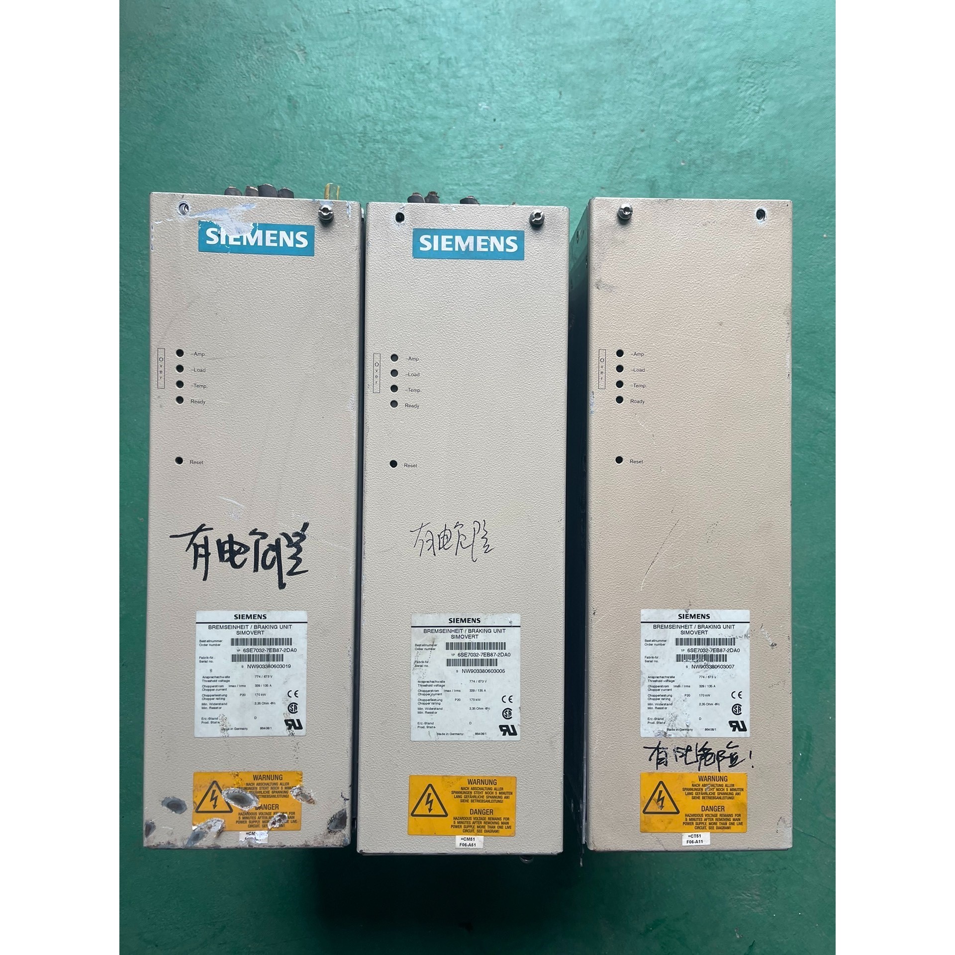 【议价】西门子制动单元6SE7032-7EB87-2DA0,原装拆机