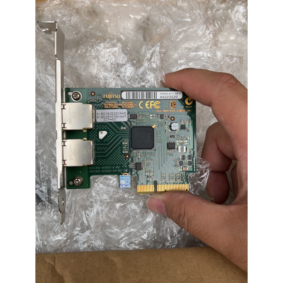 【议价产品】intel 富士通 i350-T2 双口网卡 高低挡板二选一询价