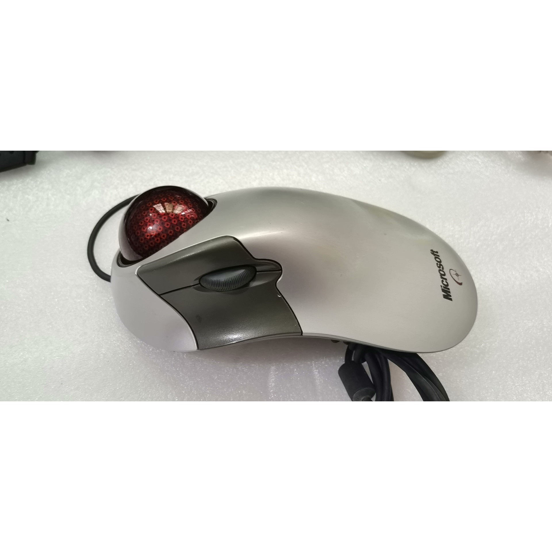 【议价产品】微软光学食指鲨轨迹球鼠标 ,USB+Ps/2接口,二手,质量