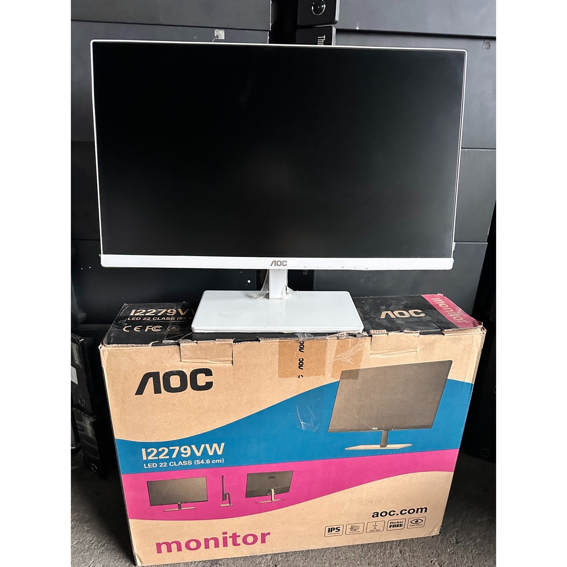 (议价产品)AOC l2279VW  有种两种颜色如图所示、22寸屏、支