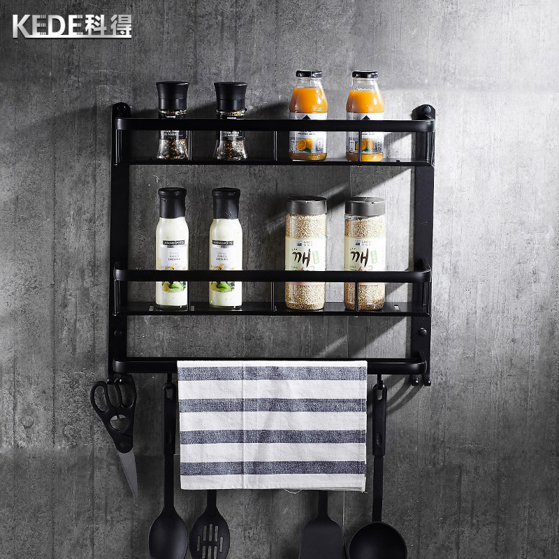 Northern Europe Free punch kitchen Shelf Cruet Seasoning Storage rack Wall hanging Kitchen accessories Kitchenware Storage racksin the Decoration main material , Kitchen , Kitchen accessories , Shelf  category - from Buy2taobao.com to provide professional Taobao agent buy service