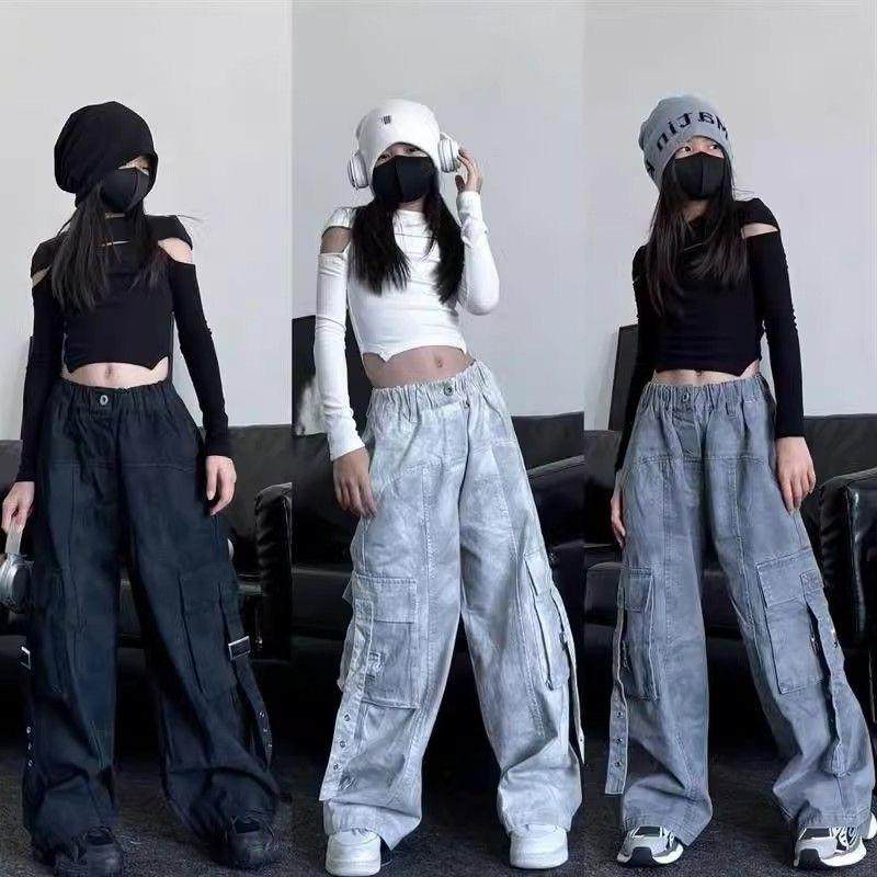春秋新款女童修身长袖T恤套装