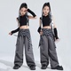 六一女童爵士舞服装 街舞时髦潮服hiphop嘻哈套装 走秀练功服演出服