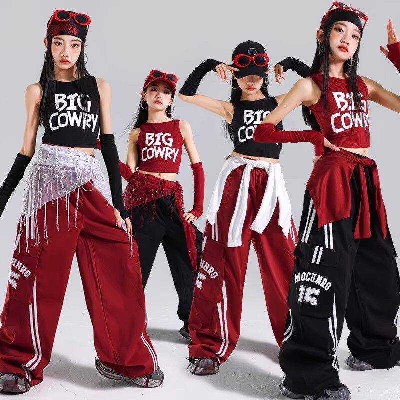 女童爵士舞演出服女孩jazz练功服