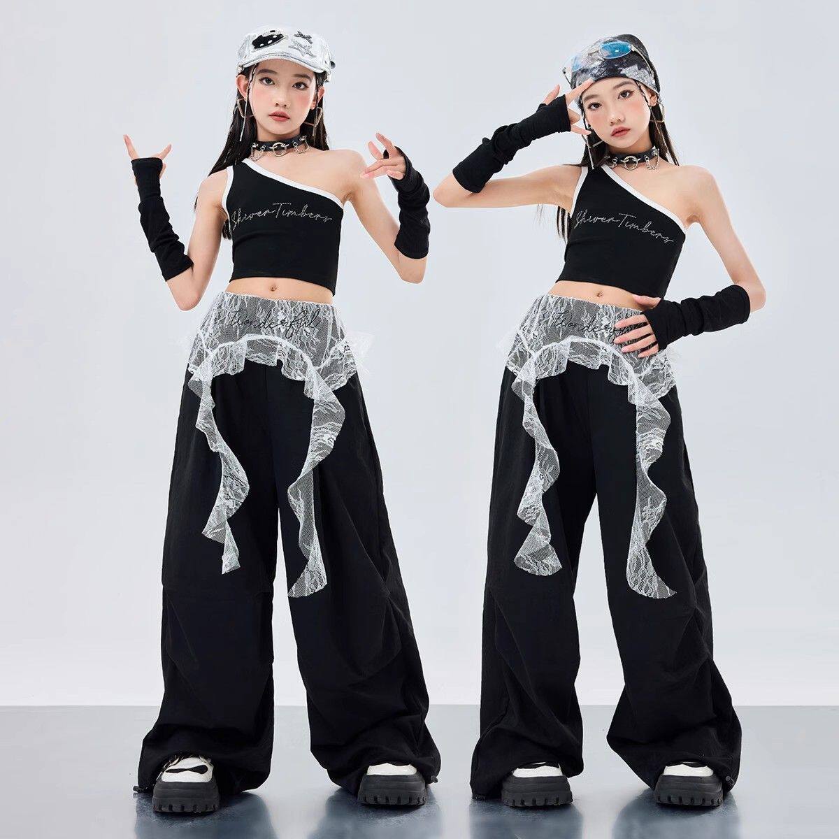 街舞儿童潮服女童套装少儿嘻哈表