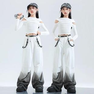 女孩jazz爵士舞演出服少儿甜酷女孩街舞表演服装潮女团走秀练功服