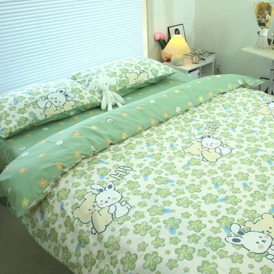 碎花被套纯棉田园斜纹棉