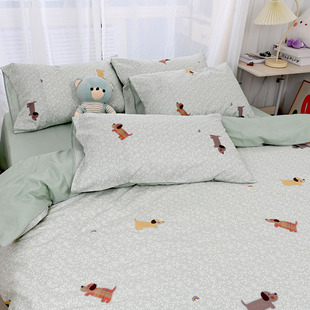 儿童学生卡通全棉纯棉四件套床单被套被罩床笠床上三件套1.8 2米