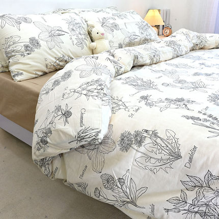 简约纹理被套单件纯棉全棉被罩150×200×180×230×220×240