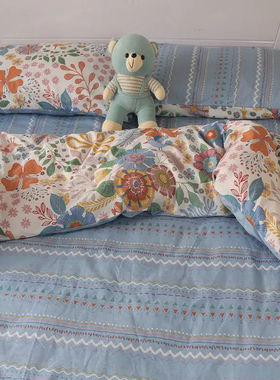 单件被套纯棉全棉150x200x230单双人被罩180床上宿舍被单2025新款