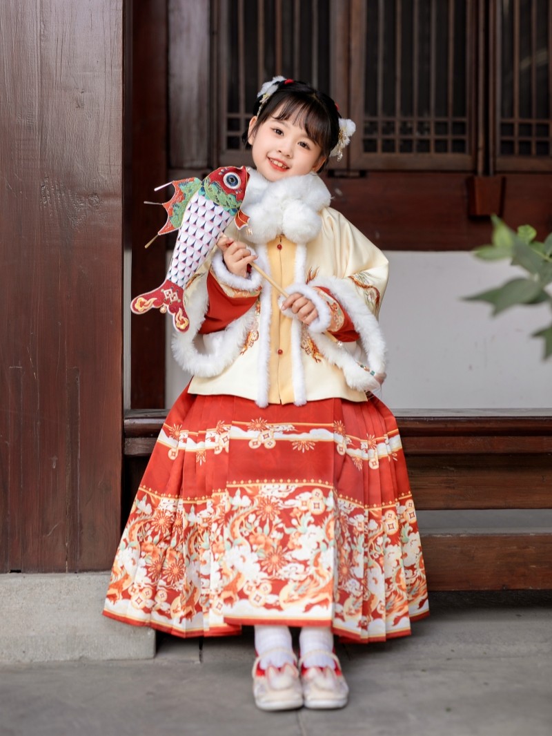 女童汉服拜年服冬款加厚中国风儿童古装唐装新年过年服马面裙冬季,童装/婴儿装/亲子装,汉服,淘宝优惠券,粉丝福利购,淘宝优惠卷