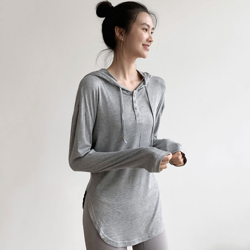 速干长袖T恤衫女春秋装上衣潮专业训练瑜伽舞蹈运动百搭宽松健身