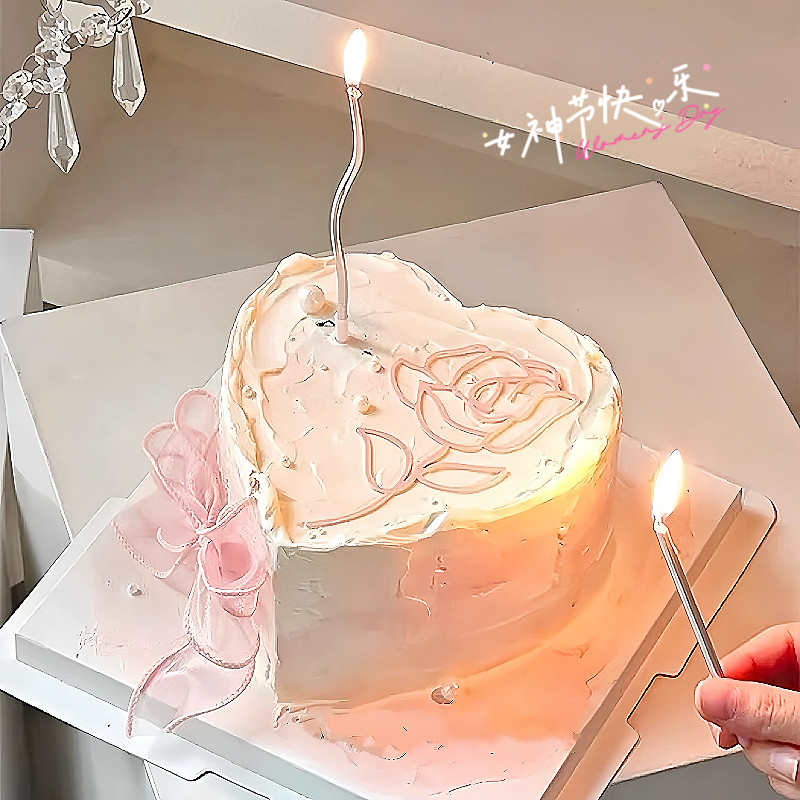 38女神节蛋糕装饰插件送你一朵玫瑰花亚克力插牌妈妈节日快乐装扮