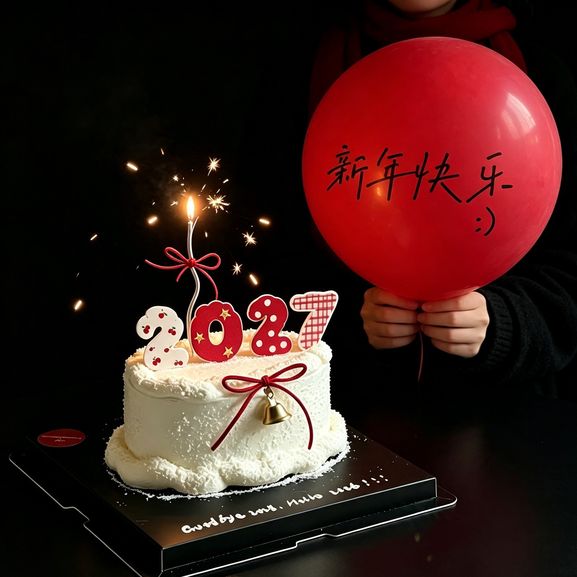2027新年跨年蛋糕装饰数字亚克力