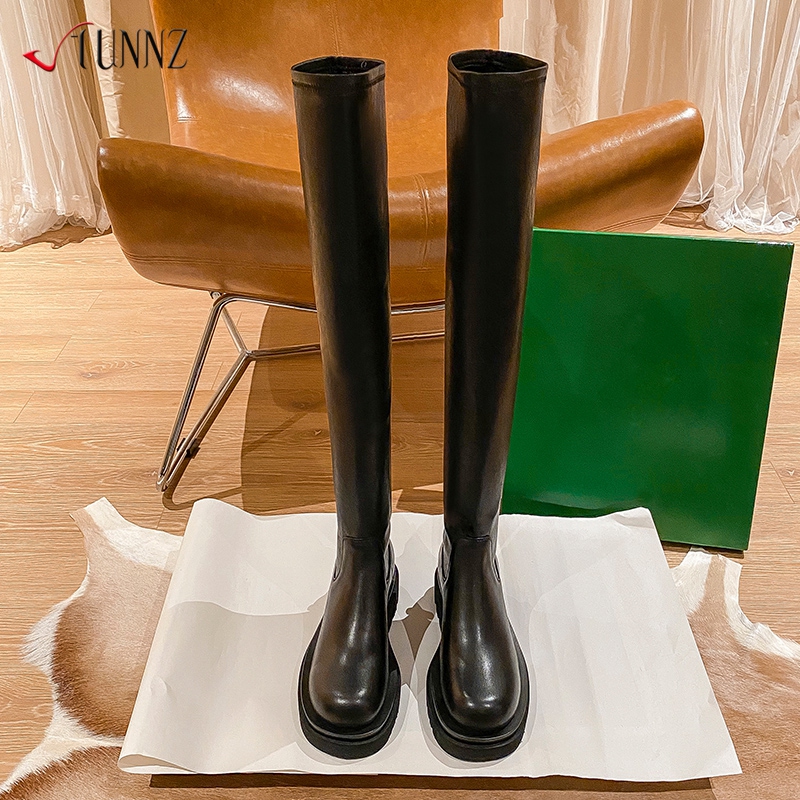 内增高骑士靴百搭显瘦弹力长筒靴