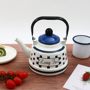特价加厚搪瓷家用烧水壶煮咖啡奶茶户外茶壶凉白开水壶餐厅煮药壶