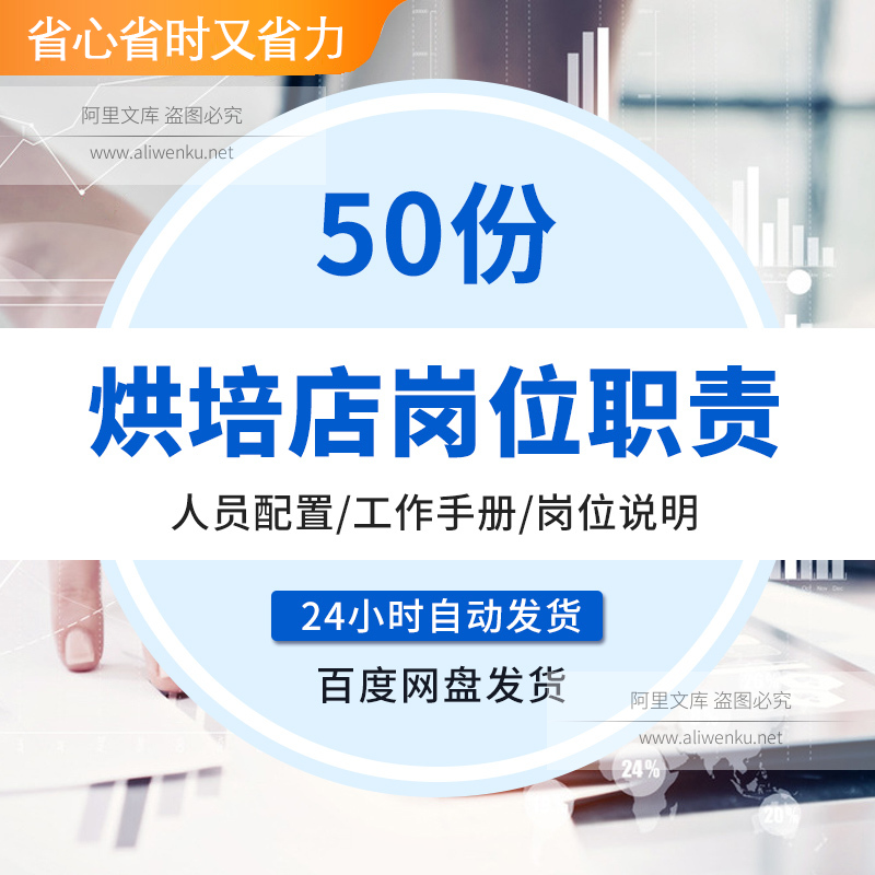 烘焙蛋糕面包饼店人员配置主管店长糕点烧烤营业员工职责标准手册