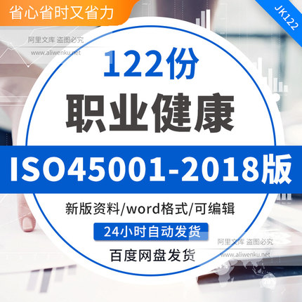 ISO45001-2018版职业健康安全管理体系程序文件标准培训全套新版