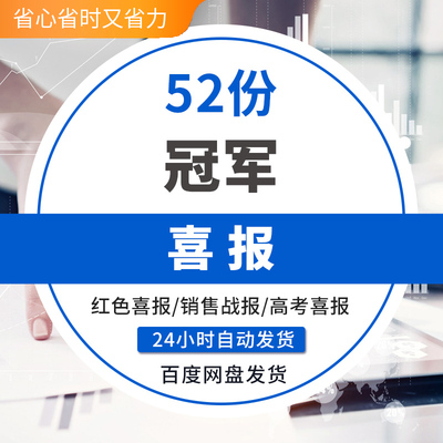 公司业绩战报喜报销售红色喜庆大气状元金榜题名祝贺海报word模板