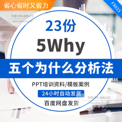 工厂QC品质管理品质改善教程5Why五个为什么分析管理培训资料PPT