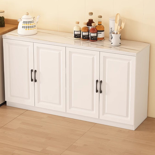 岩板厨房置物架多功能储物柜家用多层橱柜碗柜微波炉烤箱收纳柜子