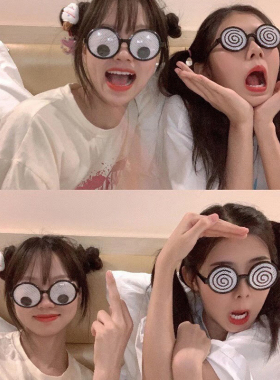 搞怪生日眼镜搞笑眼球沙雕墨镜女