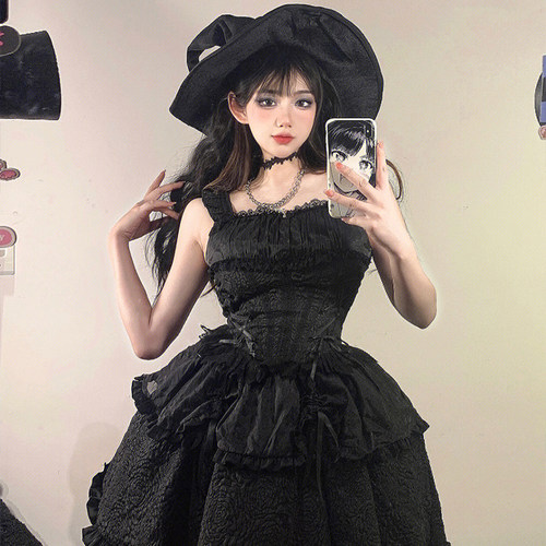 万圣节巫婆帽复古女巫师帽子尖角