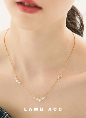 闪钻精致小巧项链锁骨链