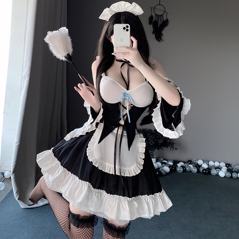 情趣女仆lolita角色扮演服装睡衣女佣工作服连衣裙cos服性感纯欲