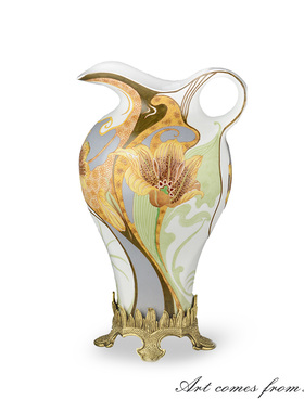 法式轻奢陶瓷花瓶摆件客厅插花高级感家用客厅玄关餐桌水培C5928