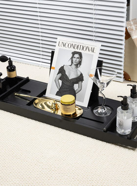 【多款】样板间浴缸架摆件洗手间浴室香薰实木软装饰品组合套装