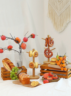 厨房软装台面摆件样板间水果面包