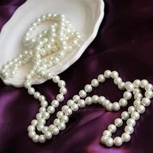 样板房仿珍珠项链卧室化妆间摆件主人房飘窗衣帽间化妆品香水道具