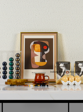 样板房咖啡样板间厨房道具摆件