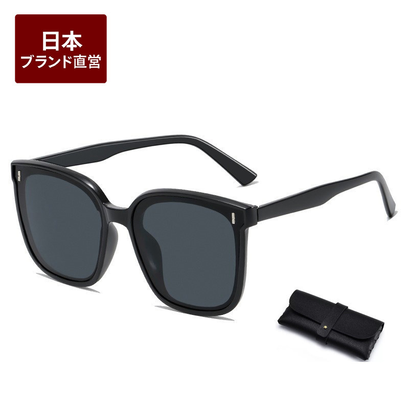 日本新品2026高级偏光太阳镜男女驾车遮光防紫外线黑色墨镜显脸小