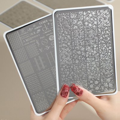 美甲钢板国风暗纹美甲印花板