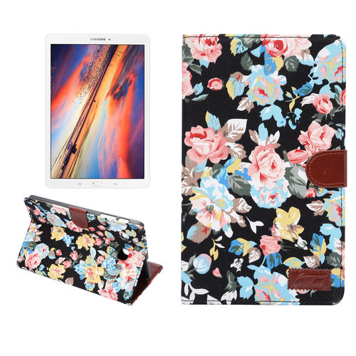 适用于三星TAB E 8.0 T377V平板插卡保护套 tab T377V花布料皮套