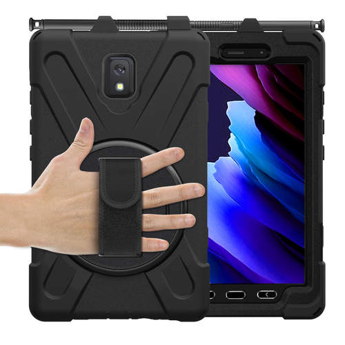 适用三星T570 tab active 3保护套8寸T575旋转手带支架硅胶壳