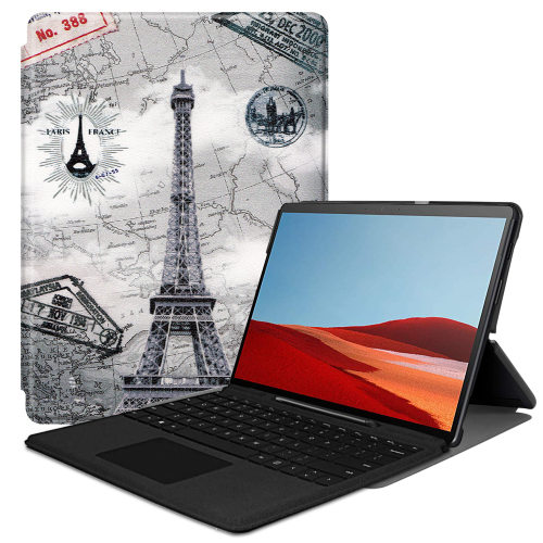 适用于微软Surface Pro X（2019）平板电脑保护套 卡通彩绘皮套
