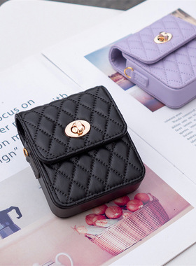 小香风Z Flip45折叠屏腰包翻盖皮套适用OPPO Flip N2挎包加工定制