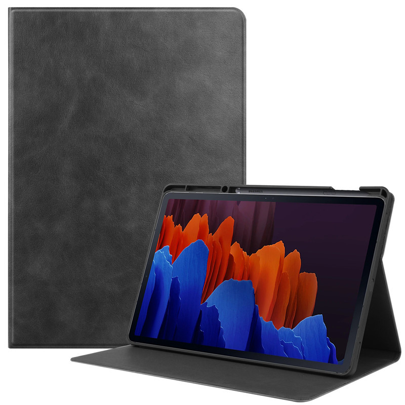 适用三星 TAB S7plus T970/T975/T976TPU软壳带笔槽平板保护皮套