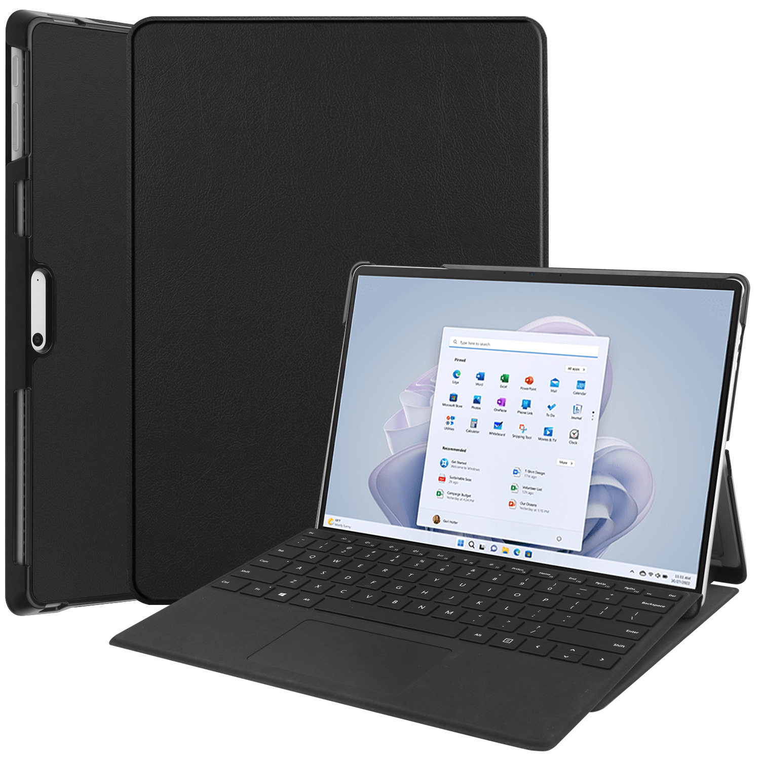 适用微软surface pro11/10/9商用版平板电脑可放键盘皮套2024新款图片