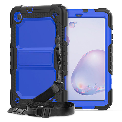 撞色格里芬PC支架适用三星Tab A 8.4寸T307硅胶平板套肩带保护壳