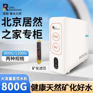 德国柔水大师无桶直饮水机800G1200G纯水机家用别墅小型净水器排